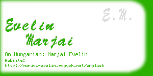 evelin marjai business card